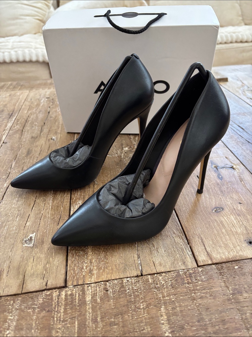 ALDO Stessy Black Heels NIB